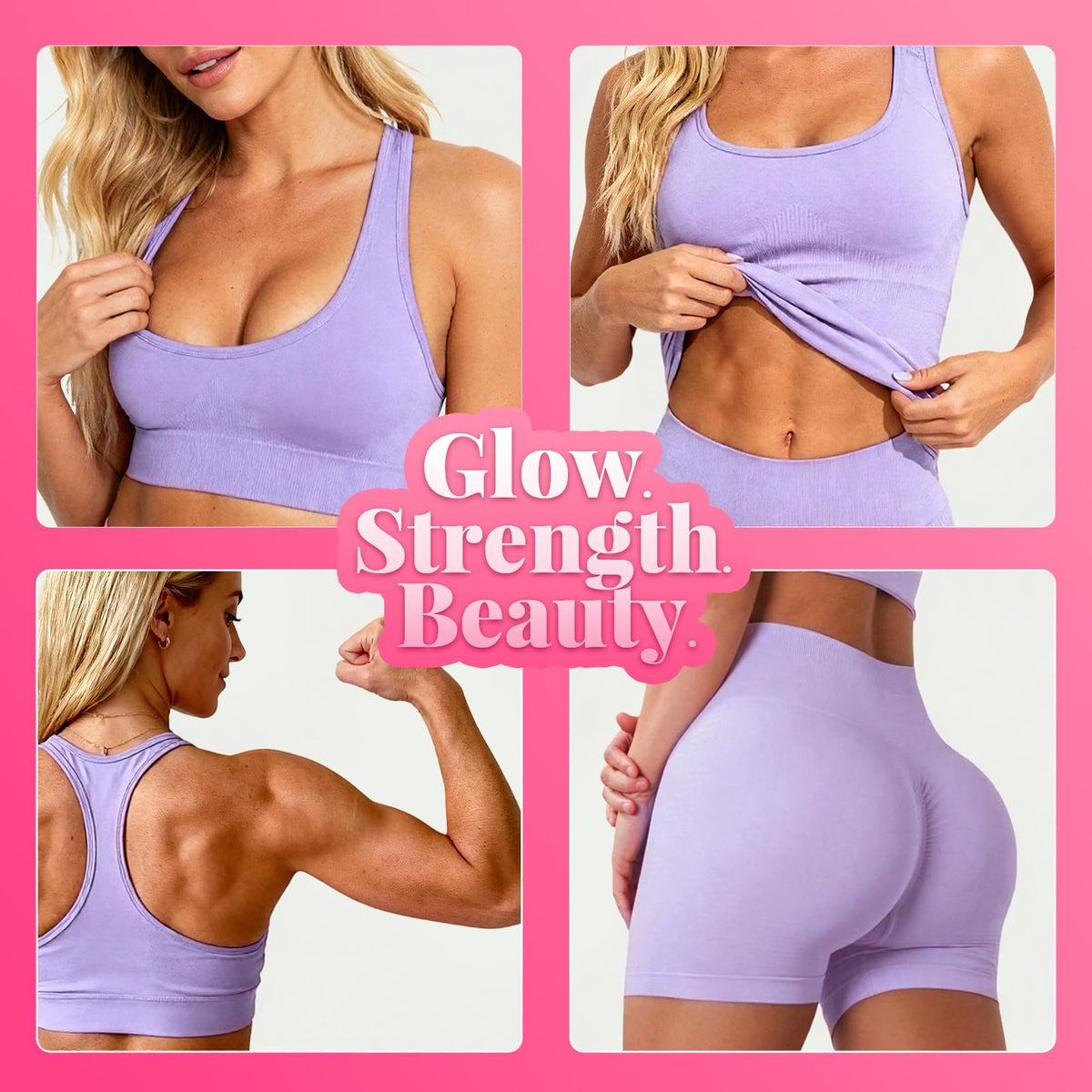 Creatine for Women, Creatine Monohydrate Gummies with Collagen, Vitamin D3 & Calcium for Muscles, Booty & Energy, Flavored Sugar Free Creatine Gummies Post - Maple Wellness Supplements