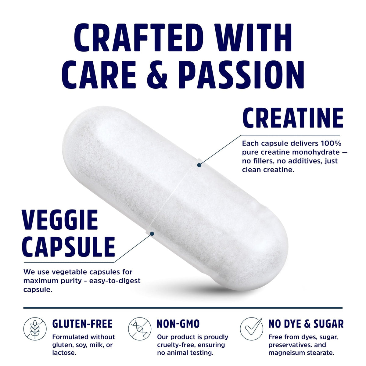 Creatine Monohydrate Capsules 5G | 60 Servings | Vegan | 4 Caps per Serving | Micronized Creatine Pills 5000mg | 240 Capsules | Creatine Pills For Men & Women - Maple Wellness Supplements