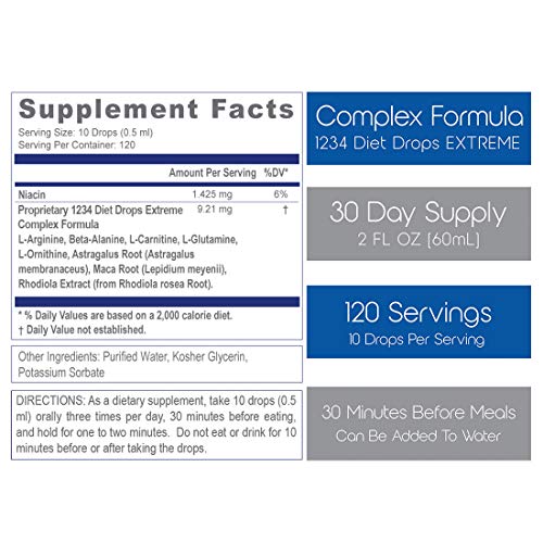 Creative Bioscience 1234 Diet Drops Extreme for Women & Men, Diet Drops for Weight - Maple Wellness Supplements