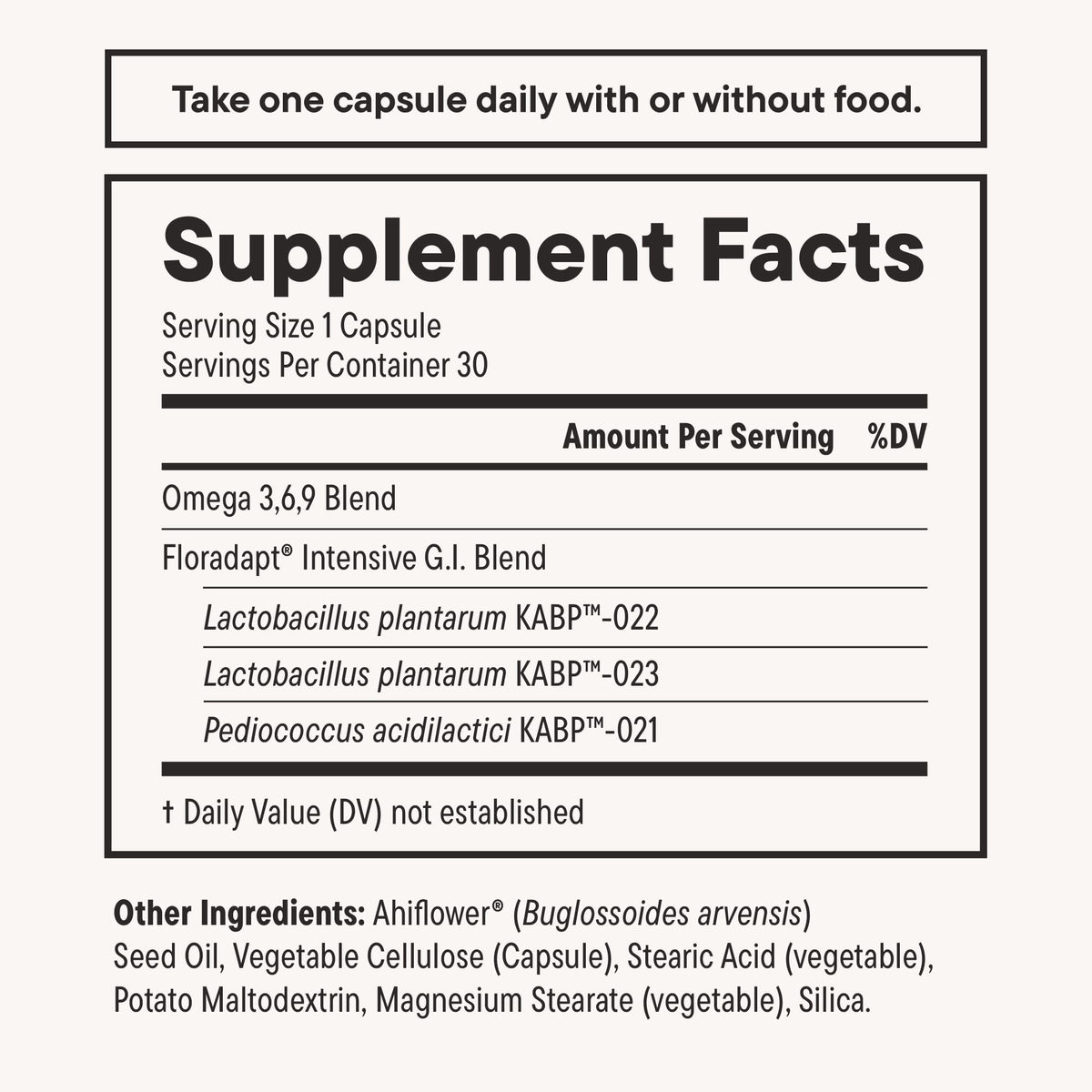 Daily Nouri Digestive Support Probiotics for Women & Men | Bloating & Gas Relief | 3 Clinically Studied Strains + Omega | 30-Day Supply - Maple Wellness Supplements