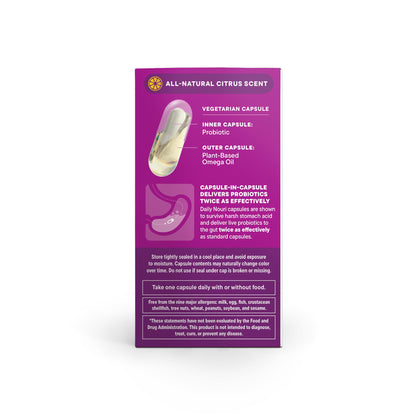 Daily Nouri Hormone Balance Probiotics for Women | Hormonal Balance Support | Vaginal pH + Gut Health | 7 Clinically Studied Strains + Omega | 30-Day Supply - Maple Wellness Supplements