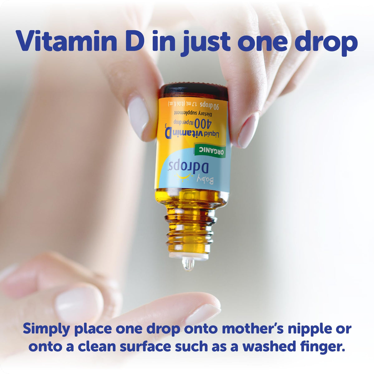 Ddrops Baby 400 IU, Vitamin D, 90 Drops 2.5mL (0.08 Fl. Oz (Pack of 1)) - Maple Wellness Supplements