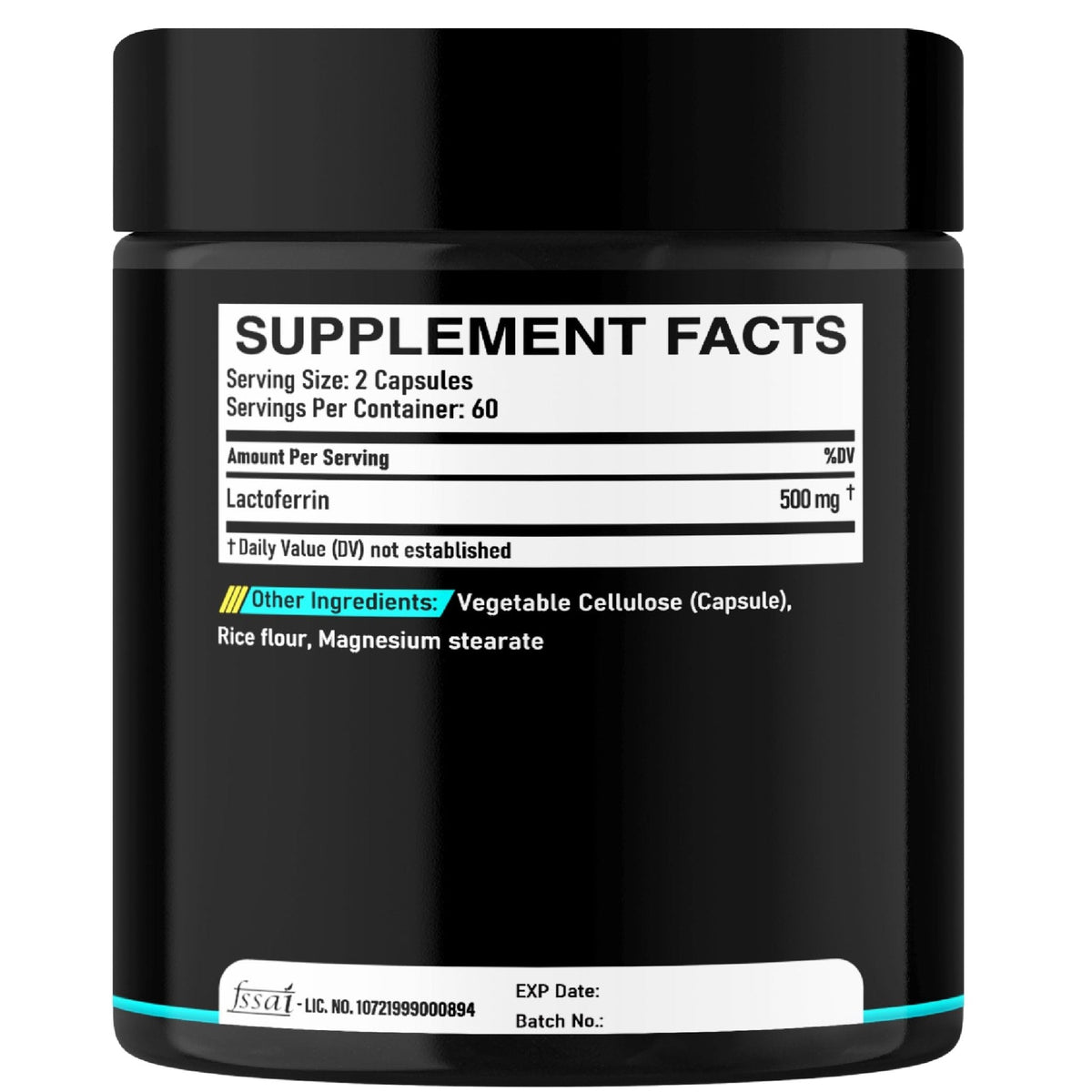 DEDICAD 500Mg Lactoferrin Supplement - 120 Capsules for 2-Month Supply - Maple Wellness Supplements