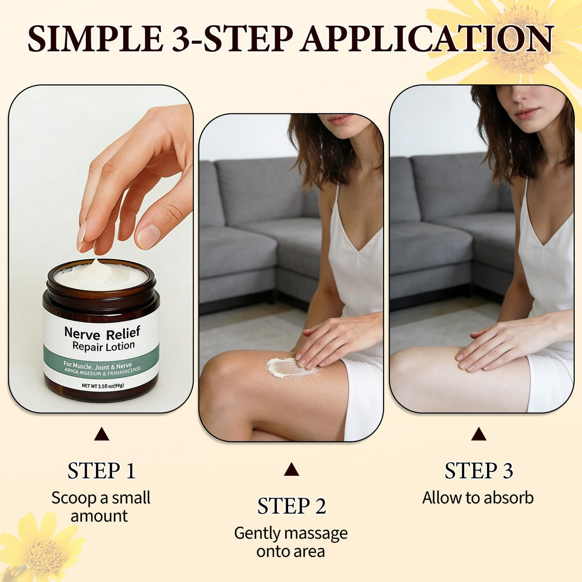DESKPAL 2PCS Alcura Nerve Cream, Alcura Neuropathy Lotion with Arnica, Magnesium for Body, Joint, Knee, Lumbar, Neck, Hand and Feet - Maple Wellness Supplements