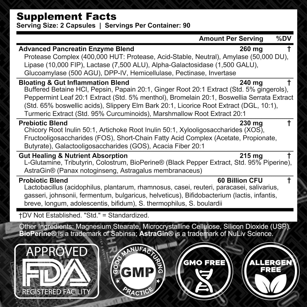 DIGESTIVAL 5-in-1 Gut Health Formula: Probiotics, Prebiotics, Enzymes, Gut Healing & Bloat Relief with 53 Ingredients, 60 Billion CFU, and Advanced Support for IBS, - Maple Wellness Supplements