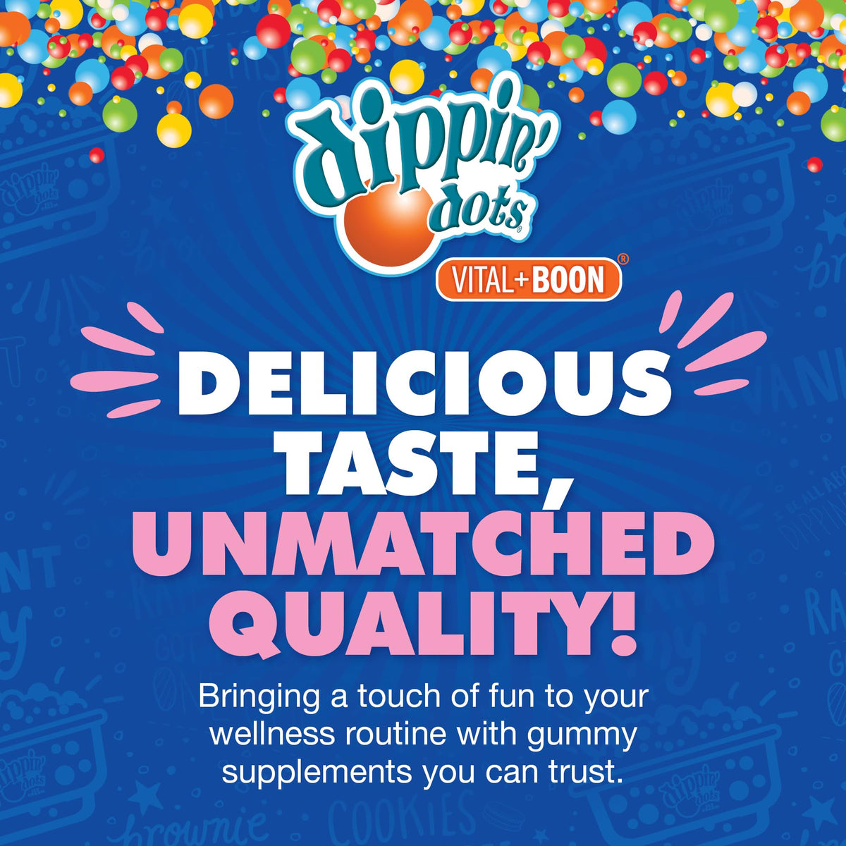 Dippin Dots - Melatonin Gummies for Kids & Adults (60 Days Supply) Strawberry Sunset Creme Flavor | 2.5mg Per Kids Melatonin Supplement for Faster, - Maple Wellness Supplements