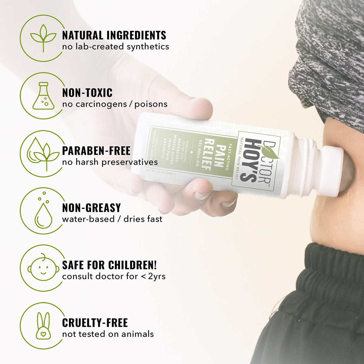 DOCTOR HOY'S Natural Pain Relief Gel and Arnica Boost Recovery Cream, Clean, Safe, Effective Natural Pain Relief and Anti-Inflammatory, 3 oz Combo Pk - Maple Wellness Supplements