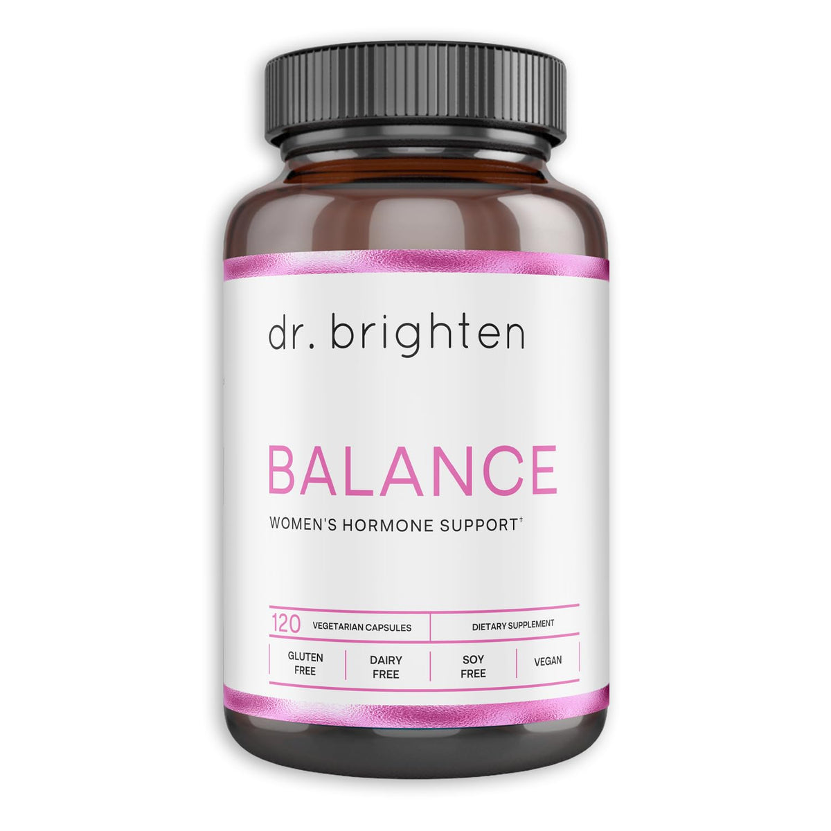 Dr. Brighten Balance - Hormone Balance for Women with Chasteberry and DIM - Targets Hormonal Acne, Period Issues, & PMS - Vegan, Non-GMO - Maple Wellness Supplements