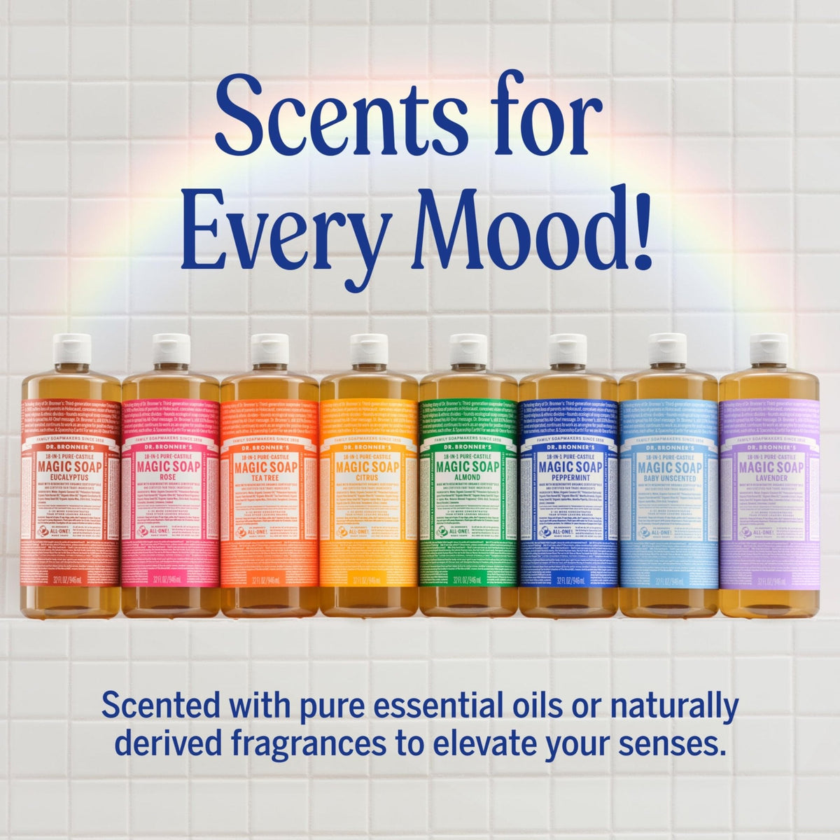 Dr. Bronner's Pure-Castile Magic Liquid Soap - Made with Regenerative Organic Certified Oils- 18-in-1 Uses for Face - Maple Wellness Supplements