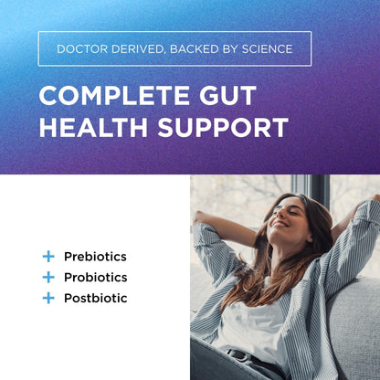 DR. EMIL NUTRITION Total Gut Health Complex - Prebiotic, Probiotic & Postbiotic Supplement - Supports Digestive Health, Bloating & Gut Balance - Maple Wellness Supplements