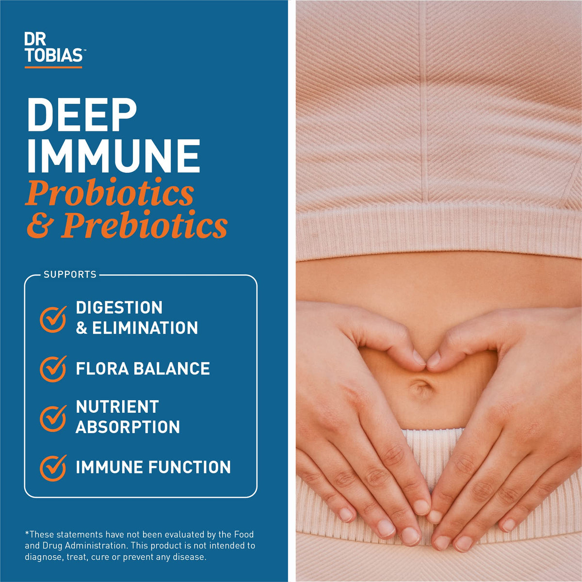 Dr. Tobias Deep Immune Probiotics & Prebiotics, 4.4 Billion CFU Probiotics for Women - Maple Wellness Supplements