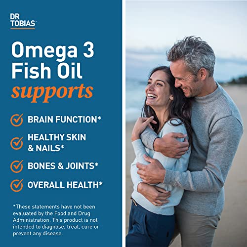 Dr. Tobias Omega-3 Fish Oil, Triple Strength, Supports Brain & Heart Health, 2000 mg - Maple Wellness Supplements