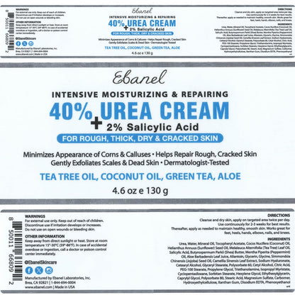 Ebanel Bundle of Fungus Treatment 1 Oz, and 2 Pack 40% Urea Cream 4.6 Oz - Maple Wellness Supplements