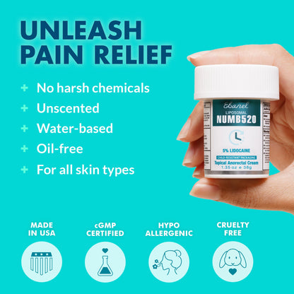 Ebanel Bundle of Lidocaine Numbing Cream, and Numbing Spray - Maple Wellness Supplements