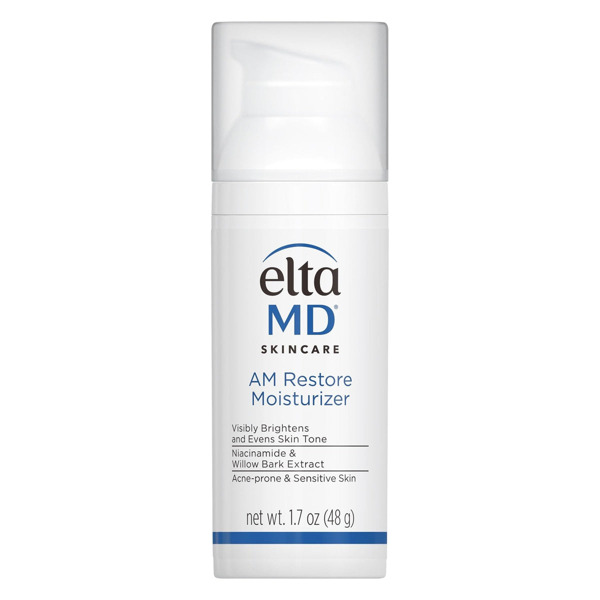 EltaMD AM Restore Face Moisturizer for Women and Men, Light Moisturizer Face Cream, Made with Niacinamide and Hyaluronic Acid, 1.7 oz Pump - Maple Wellness Supplements