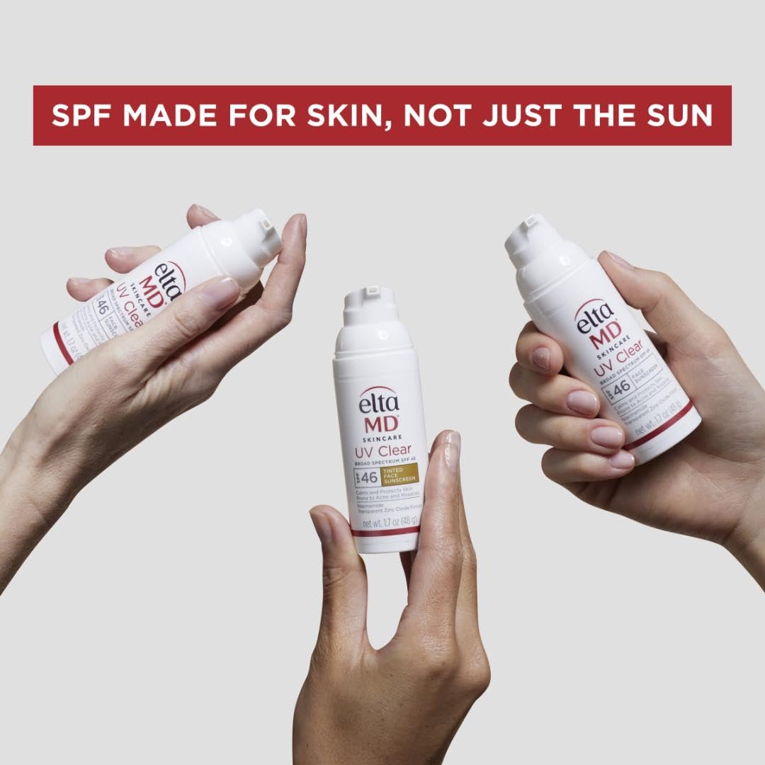 EltaMD UV Clear Face Sunscreen SPF 46, Oil Free for Face with Zinc Oxide, Dermatologist Recommended Sunscreen Lotion - Maple Wellness Supplements