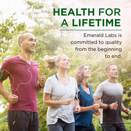 EMERALD LABS B-Healthy - Vegan Vitamin B Complex - Includes Methylated Folic Acid & Full Spectrum B Vitamins - Supports Immune, Brain & Heart Health* - 60 Vegetable Capsules - Maple Wellness Supplements