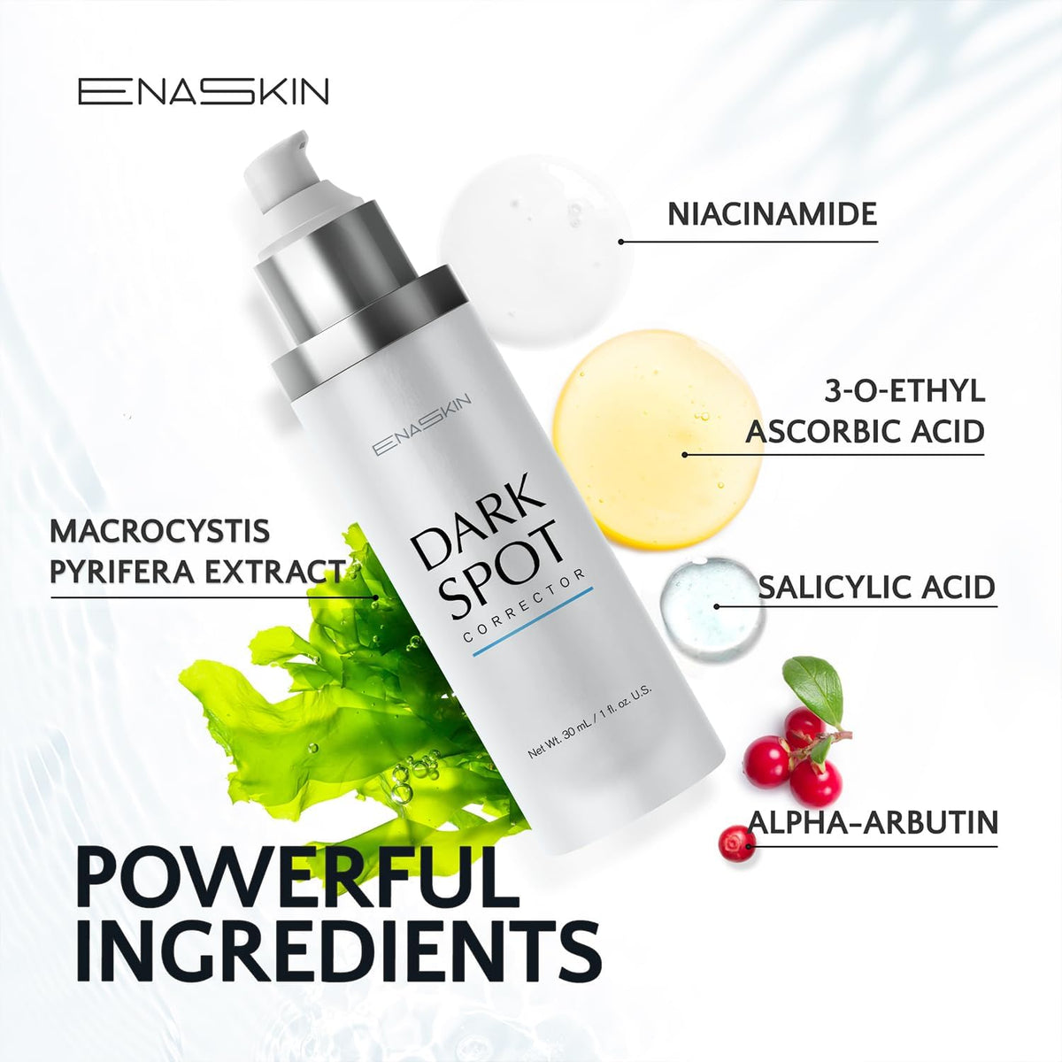 Enaskin Dark Spot Set - Serum & Soap Bars: Hyperpigmentation Body Treatment for Freckles Melasma Age Spot Sun Spot - Dark Spots Corrector Serum - Maple Wellness Supplements