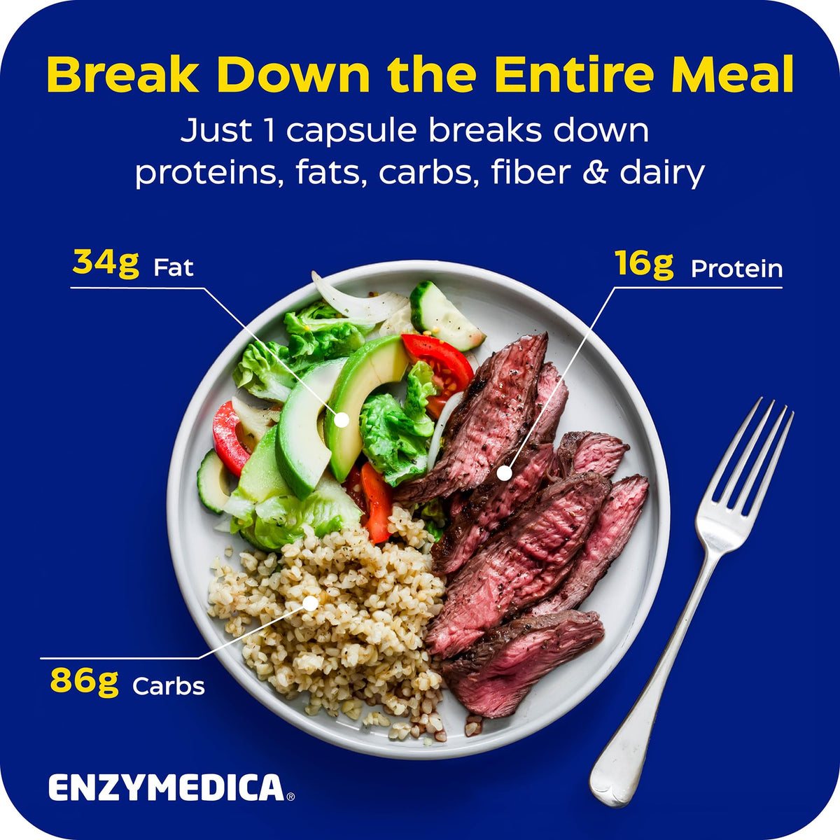 Enzymedica Digest Gold - Digestive Enzyme Supplement for Women & Men, Enzyme Capsules for Digestion, Gut Health Support, Helps Gas & Bloating, ATPro Energy Support, - Maple Wellness Supplements