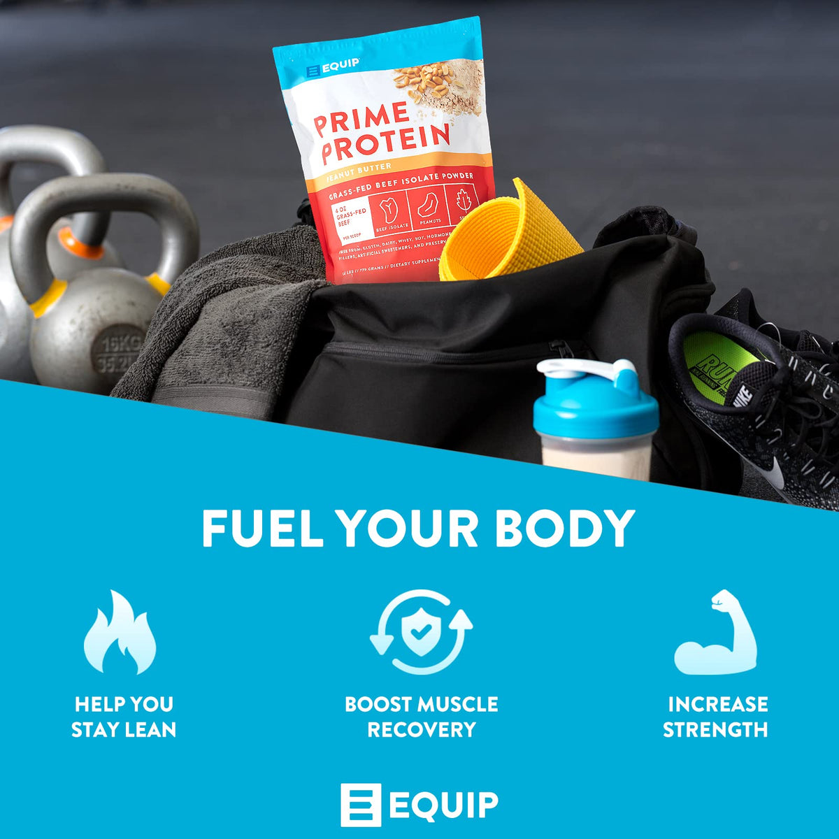 Equip Foods Prime Protein - Grass Fed Beef Protein Powder Isolate - Paleo and Keto Friendly - Maple Wellness Supplements