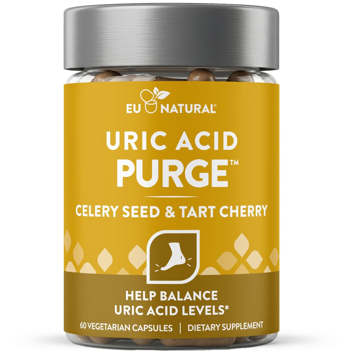 Eu Natural Purge Uric Acid Flush - Eat & Drink What You Want - Uric Acid Support for Joints & Mobility with Celery Seed - Maple Wellness Supplements