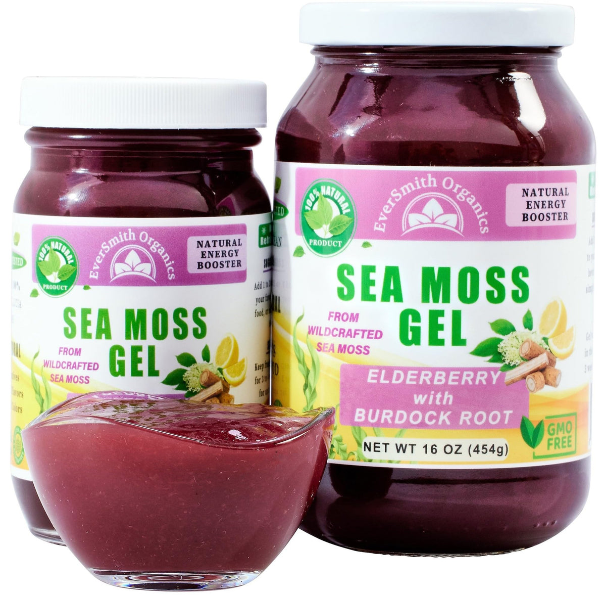 EverSmith Organics - Wildcrafted Irish Sea Moss Gel | Made in USA | Rich in Vitamins - Maple Wellness Supplements