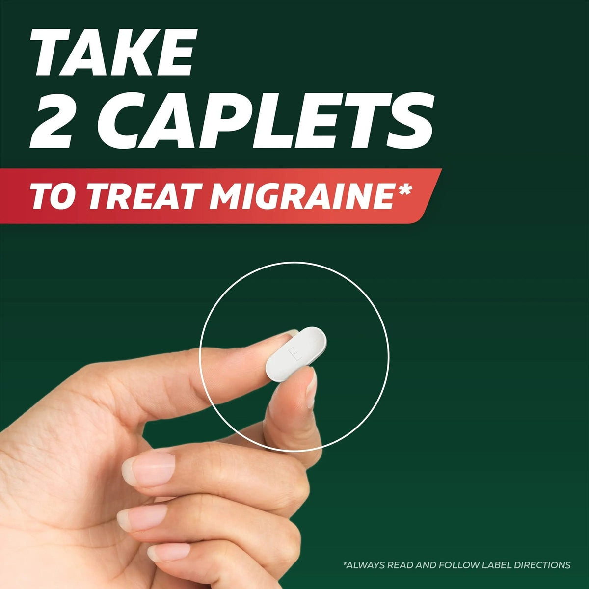 Excedrin Migraine Relief Caplets for Migraine Symptoms, Acetaminophen 250mg, Aspirin 250mg, Caffeine 65mg, Pain Reliever, 24 Count - Maple Wellness Supplements