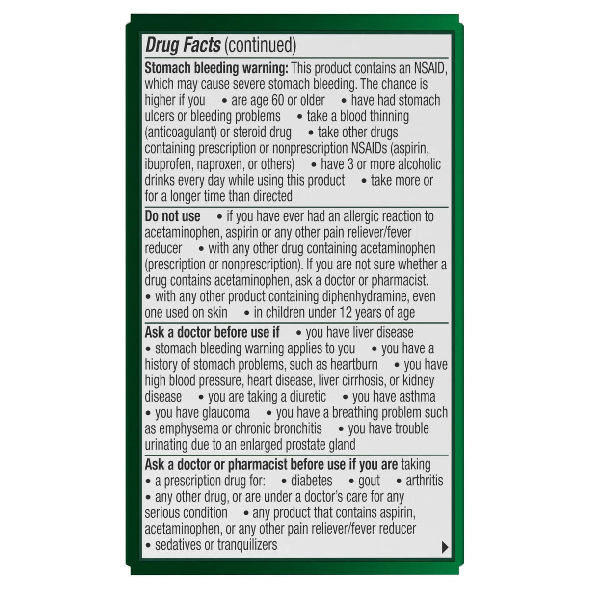 Excedrin PM for Headache Relief, Acetaminophen 250mg, Aspirin 250mg, Diphenhydramine Citrate 38mg, Pain Reliever, Nighttime Sleep-Aid, 24 Count - Maple Wellness Supplements
