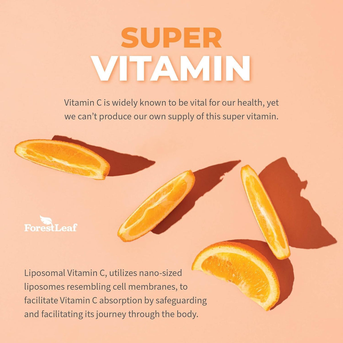 ForestLeaf Liposomal Vitamin C 1400mg Capsules | High Dose Vitamin C Liposomal Supplement w Coconut Oil Fatty Acids | Fast Absorption | Immune Support, - Maple Wellness Supplements