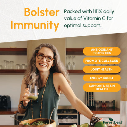 ForestLeaf Liposomal Vitamin C 1400mg Capsules | High Dose Vitamin C Liposomal Supplement w Coconut Oil Fatty Acids | Fast Absorption | Immune Support, Antioxidant, - Maple Wellness Supplements