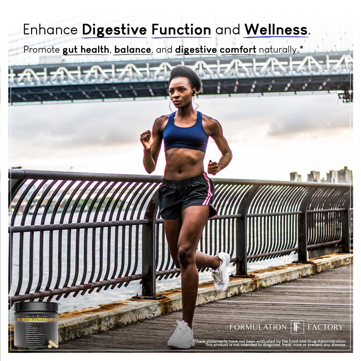 Formulation Factory Probiotics for Women & Men - Gut Intellect 10-in-1 Digestive Enzymes with Prebiotics and Postbiotics - Total Gut Health Supplement - Maple Wellness Supplements