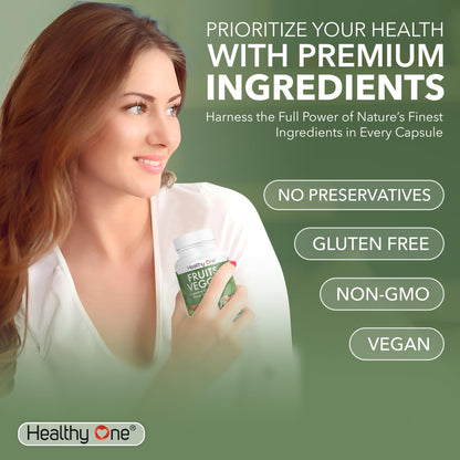 Fruits & Veggies Formula - 27 Premium Whole Foods - Organic Ingredients - Equals 3 Servings of Fruits & Vegetables - Improve Energy, Focus & Immune Function - Fiber - Antioxidants - 120ct (60 Serv) - Maple Wellness Supplements