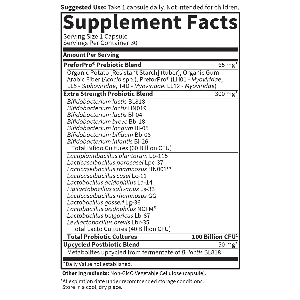 Garden of Life Dr.Formulated Pre, Post & Probiotics 100 Billion CFU Once Daily 3-in-1 Complete Probiotics,Prebiotics & Postbiotics Supplement for Women and Men-Extra Strength,30 Day Supply,(Pack of 2) - Maple Wellness Supplements