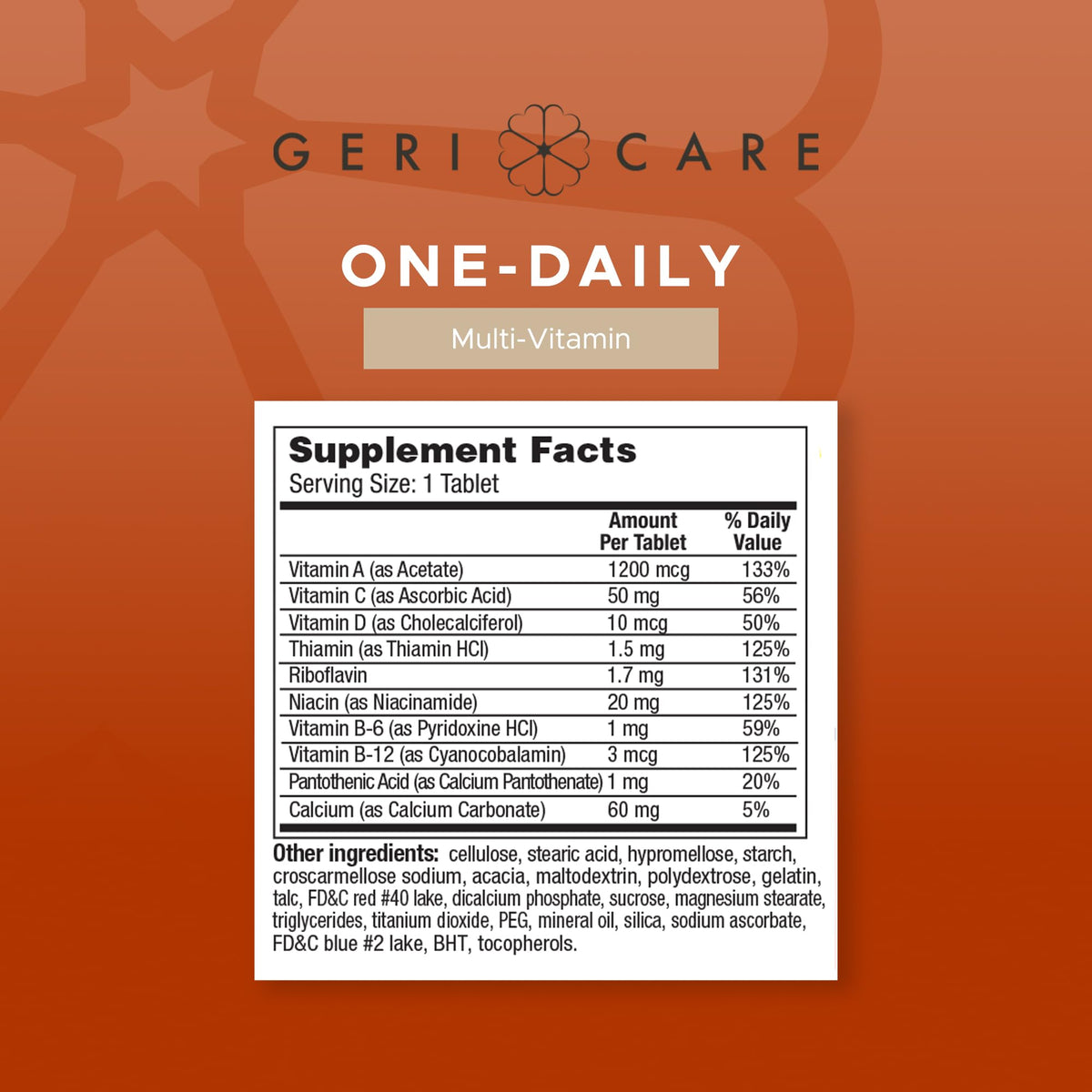 GeriCare One-Daily Multi-Vitamin & One-Daily Multi-Vitamin + Minerals Bundle – Complete Daily Nutritional Support with Essential Minerals for Energy - Maple Wellness Supplements