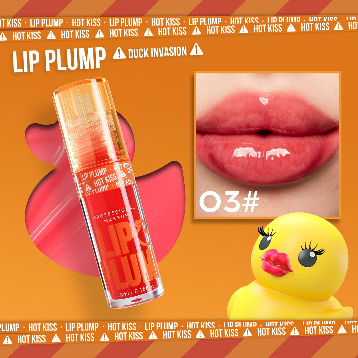 GHFCZOO 3 Colors Duck Lip Plumper Gloss, Hydrating Glitter Shine Primer Lip Tint, Non-Sticky Korean Plumping Lip Oil, Moisturizing Tinted Lip Balm for Sexy, Glossy Lips (Set A, 3pcs/set) - Maple Wellness Supplements