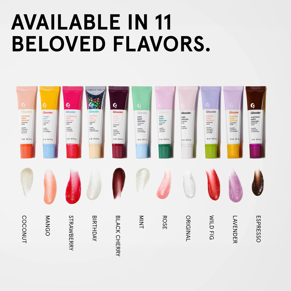 Glossier Balm Dotcom Hydrating Lip Balm - Universal Salve, Up to 12Hr Moisture - Lanolin, Beeswax & Castor Oil for Dry Lips, Cuticles & Skin - Original, Clear Fragrance-Free, 15ml - Maple Wellness Supplements
