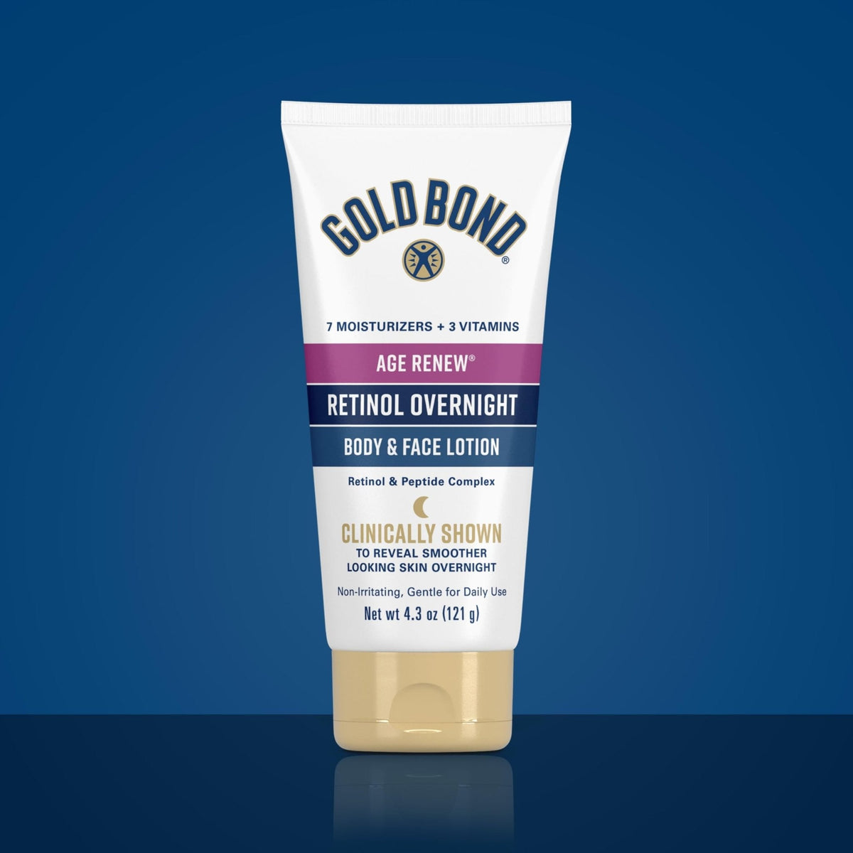 Gold Bond Age Renew Day & Night Duo Lotion Set for Body & Face, Crepe Corrector & Retinol Overnight Lotion - Maple Wellness Supplements