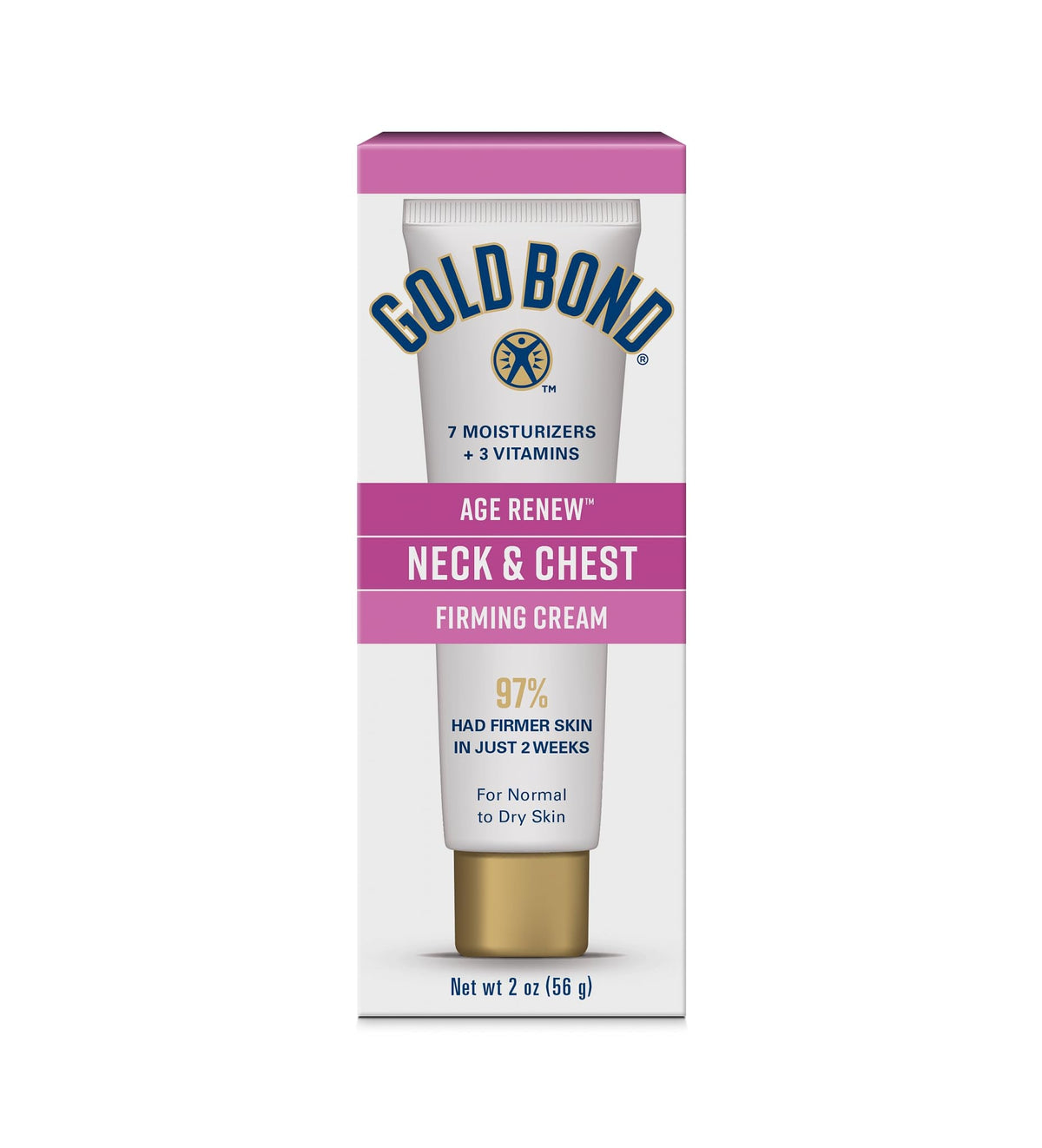 Gold Bond Age Renew Neck & Chest Firming Age Renew Cream, 2 oz., Clinically Tested Skin Firming Cream - Maple Wellness Supplements
