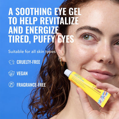 Good Molecules Yerba Mate Wake Up Eye Gel - Hydrating Under Eye Gel Cream with Hyaluronic Acid and Caffeine - Maple Wellness Supplements