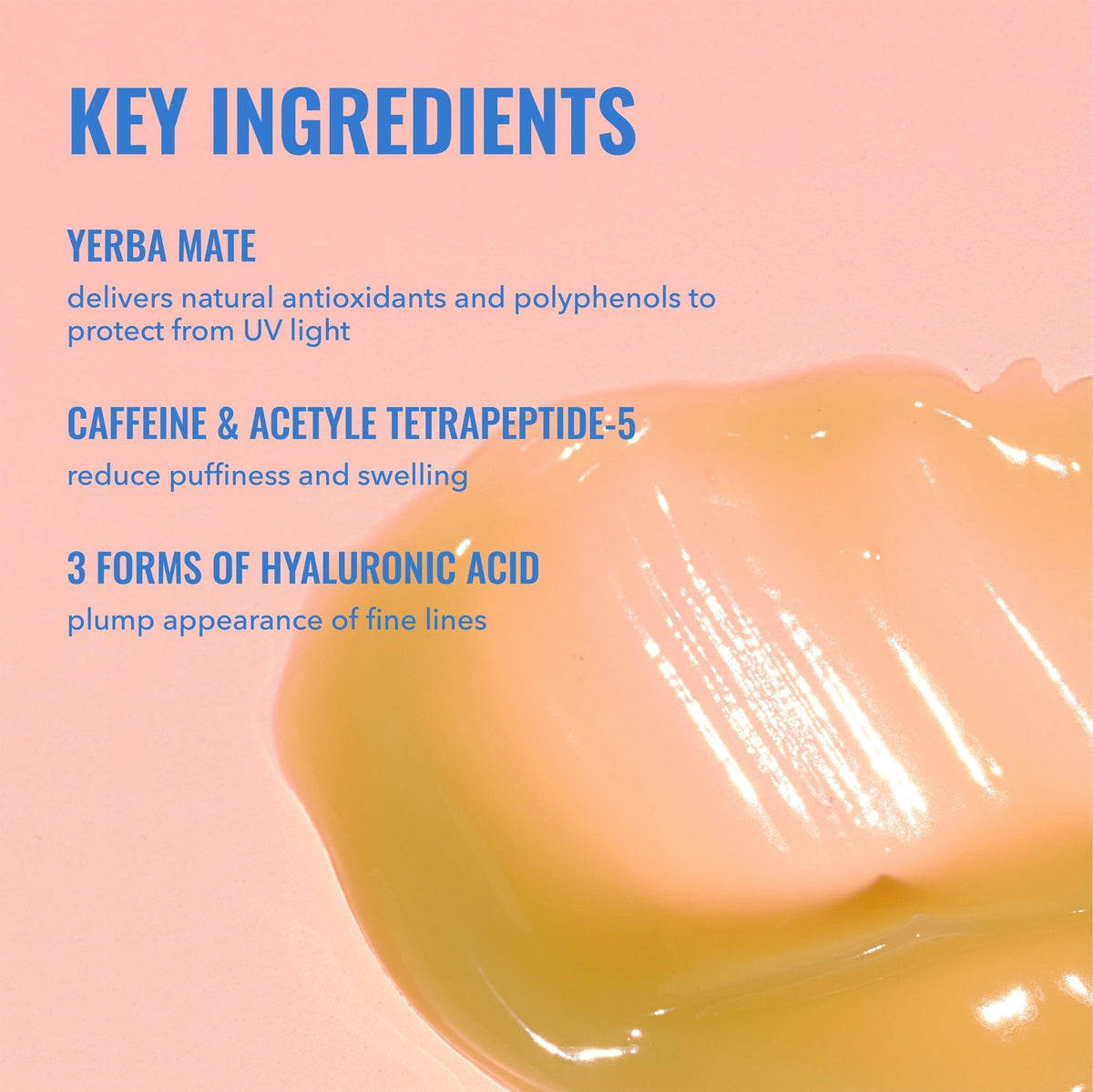 Good Molecules Yerba Mate Wake Up Eye Gel - Hydrating Under Eye Gel Cream with Hyaluronic Acid and Caffeine - Maple Wellness Supplements