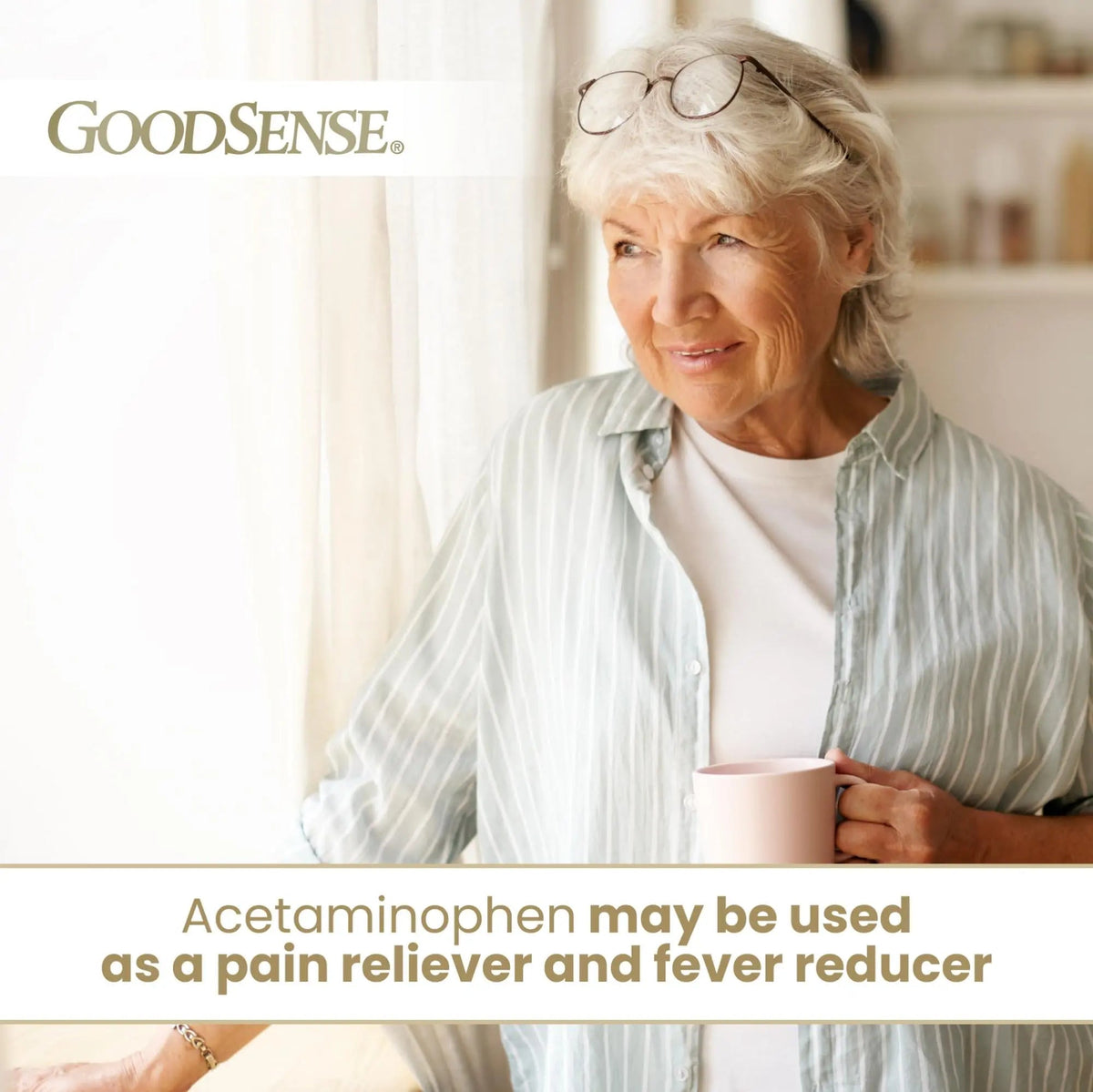 GoodSense Extra Strength Pain Relief - Acetaminophen Caplets 500 mg - Headache, Muscle Ache, Arthritis Relief, 100 Count - Maple Wellness Supplements
