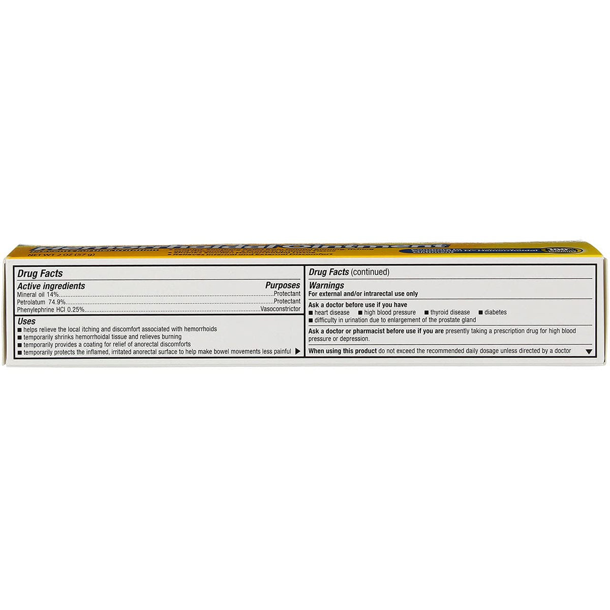 GoodSense Hemorrhoidal Ointment, Phenylephrine HCl, Petrolatum, Mineral oil, Relief from Burning, Itching and Discomfort of Hemorrhoids, 2 Ounces - Maple Wellness Supplements