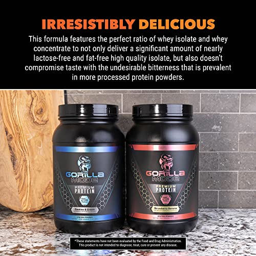 Gorilla Mode Premium Whey Protein - Chocolate / 25 Grams of Whey Protein Isolate - Maple Wellness Supplements