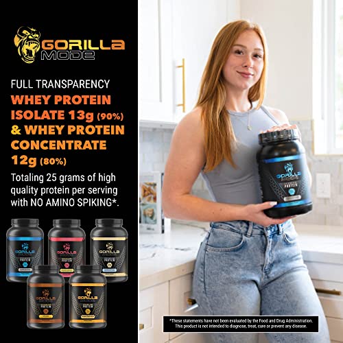 Gorilla Mode Premium Whey Protein - Chocolate / 25 Grams of Whey Protein Isolate - Maple Wellness Supplements