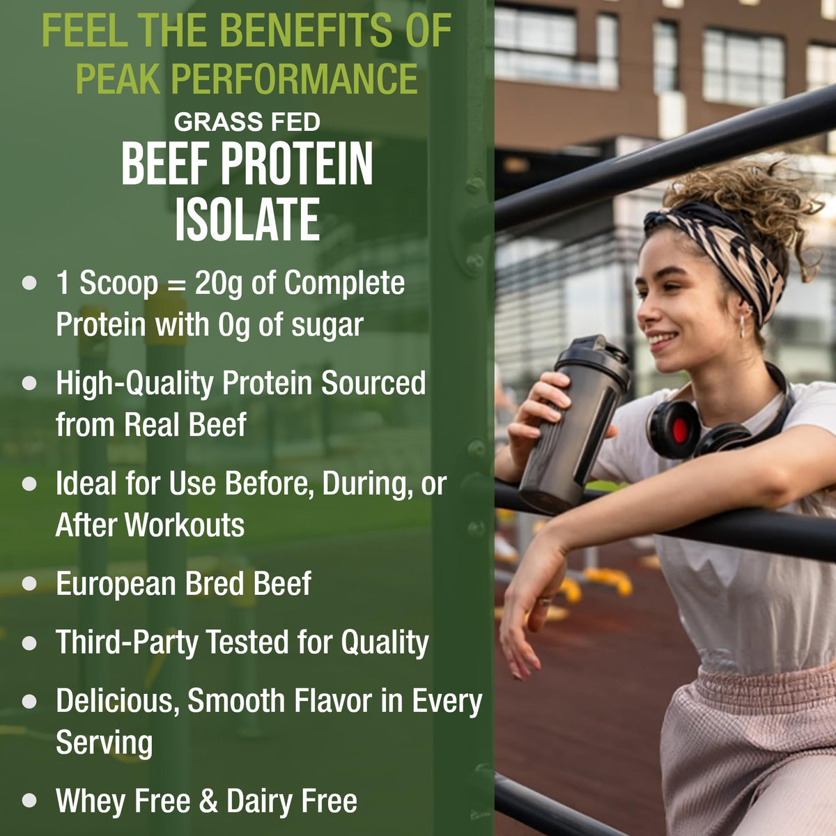 Grass Fed Beef Protein Powder - Lactose Free Great Tasting Beef Protein Isolate. Complete Animal Based Non Dairy Paleo Carnivore Supplement for Prime Muscle Building. No Whey. Chocolate Flavor - Maple Wellness Supplements