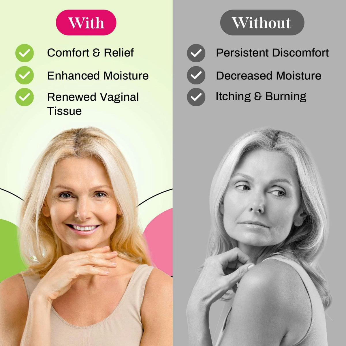Gynatrof Vaginal Moisturizer, Long-Lasting for Vaginal Dryness & Irritation, Hormone-Free Hyaluronic Acid & Vitamin E Feminine Care, Daily Hydration For Intimate Feminine Care, 1.7 fl oz - Maple Wellness Supplements