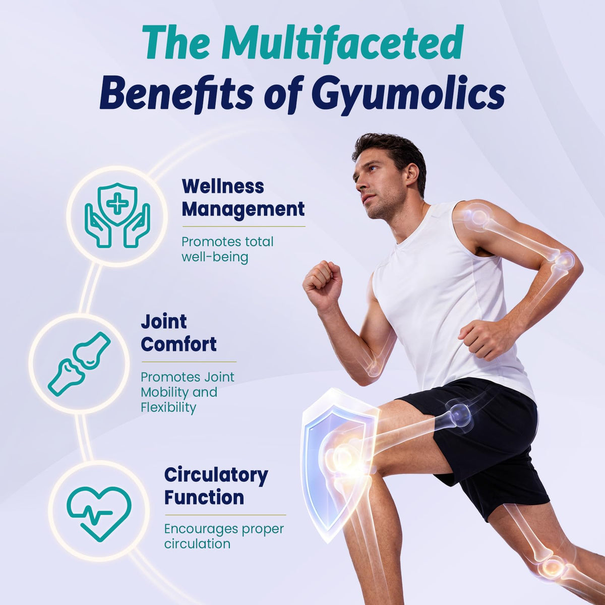 Gyumolics Nattokinase Supplement 10000FU with Organic Nattokinase, Serrapeptase, Bromelain, Curcumin, Vitamin E & Ginseng, - Maple Wellness Supplements