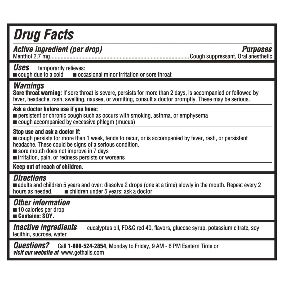 HALLS Throat Relief Strawberry Cough Drops, Value Pack, 80 Drops - Maple Wellness Supplements