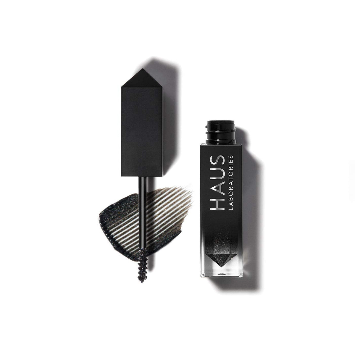 HAUS LABORATORIES By Lady Gaga: RISQUÉ BROW & LASH SPARKLE TOPPER, Brow Gel & Mascara in Black Sparkle, Long Lasting & Buildable Eye Makeup, Vegan & Cruelty-Free, 0.10 Fl. Oz - Maple Wellness Supplements