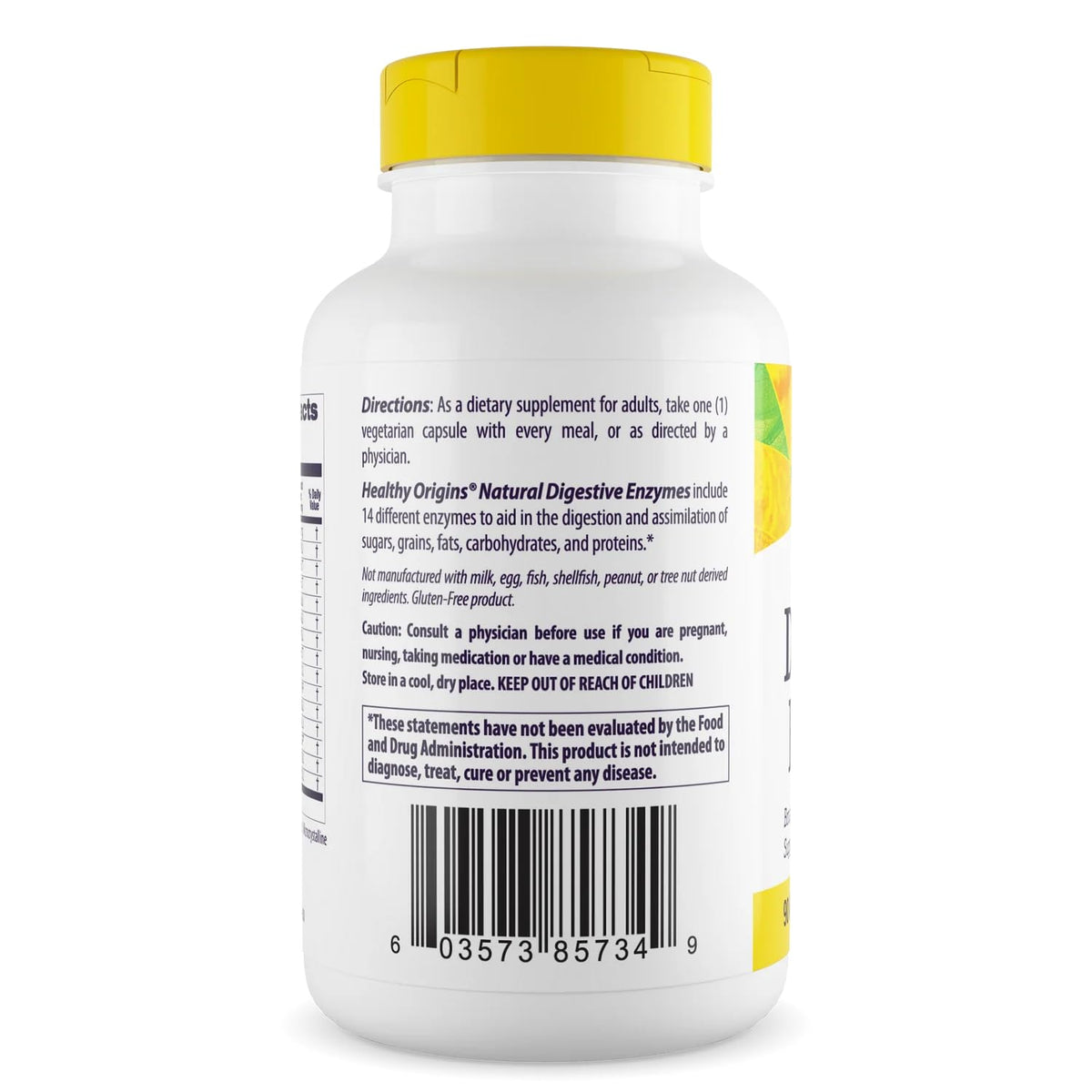 Healthy Origins Digestive Enzymes, 90 Veggie Capsules - Broad Spectrum, Multi-Enzyme Blend with Protease, Amylase & Lipase - Supports GI Comfort, - Maple Wellness Supplements